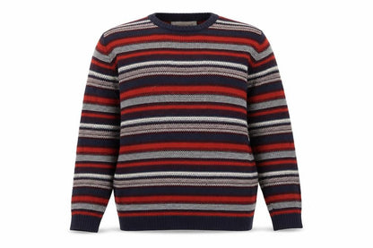 H.J.H Men's XL Multicoloured Striped Pullover Jumper