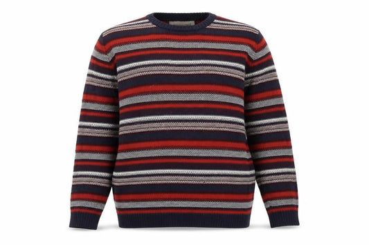 H.J.H Men's XL Multicoloured Striped Pullover Jumper