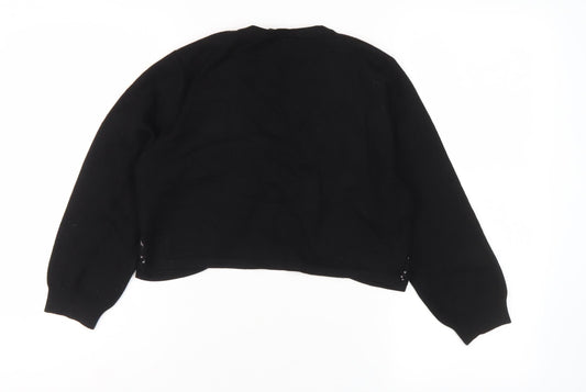 M&Co Women's Black Cardigan UK 12, Sequin Accents