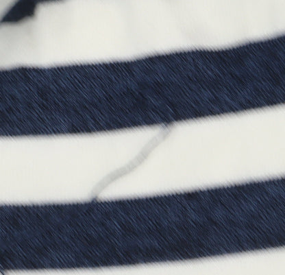 Marks and Spencer Women's Black Striped Pullover Jumper M