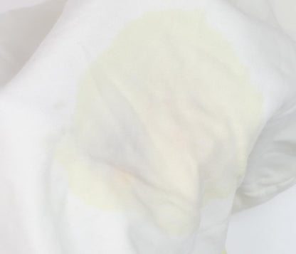 Zara Men White XL Retro Logo Sweatshirt