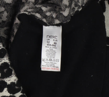 Womens UK Size 12 NEXT Black Pullover Jumper