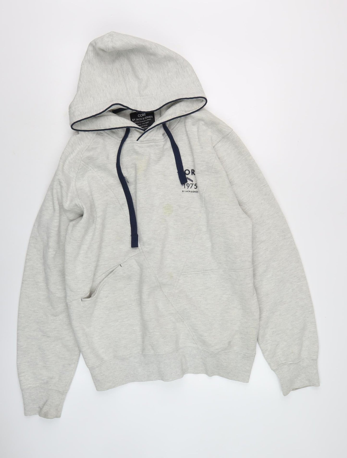 Mens UK Size XL JACK & JONES Grey Pullover Hoodie