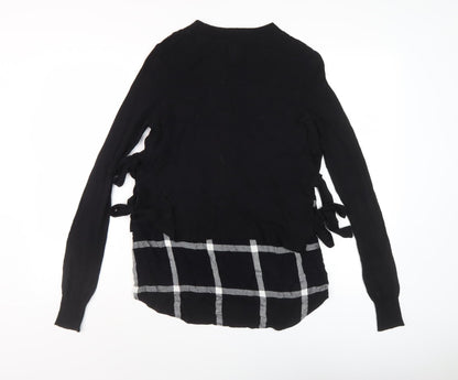 Womens UK Size 6 River Island Black Pullover Jumper