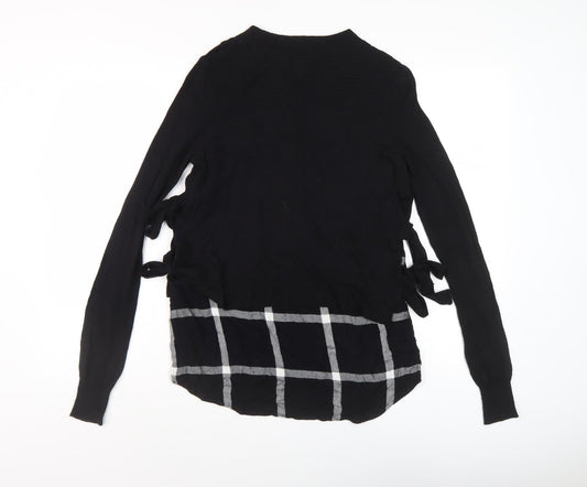 Womens UK Size 6 River Island Black Pullover Jumper