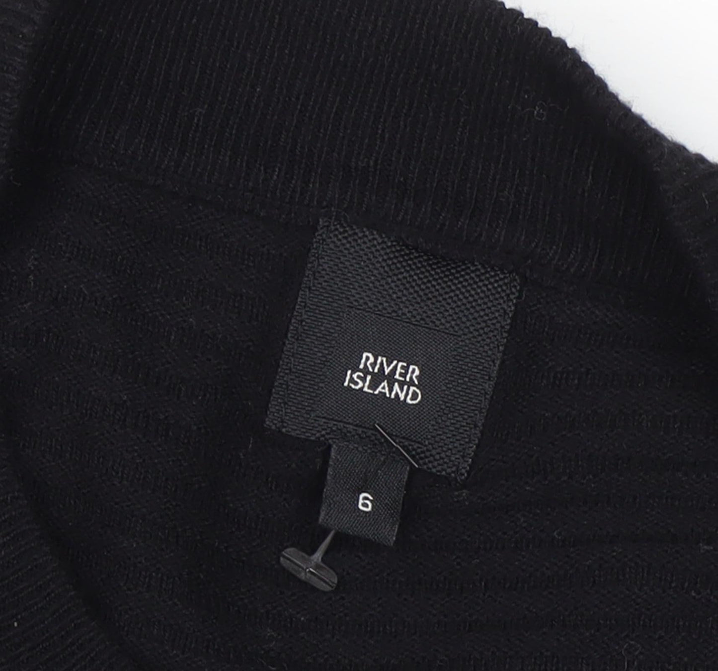 Womens UK Size 6 River Island Black Pullover Jumper