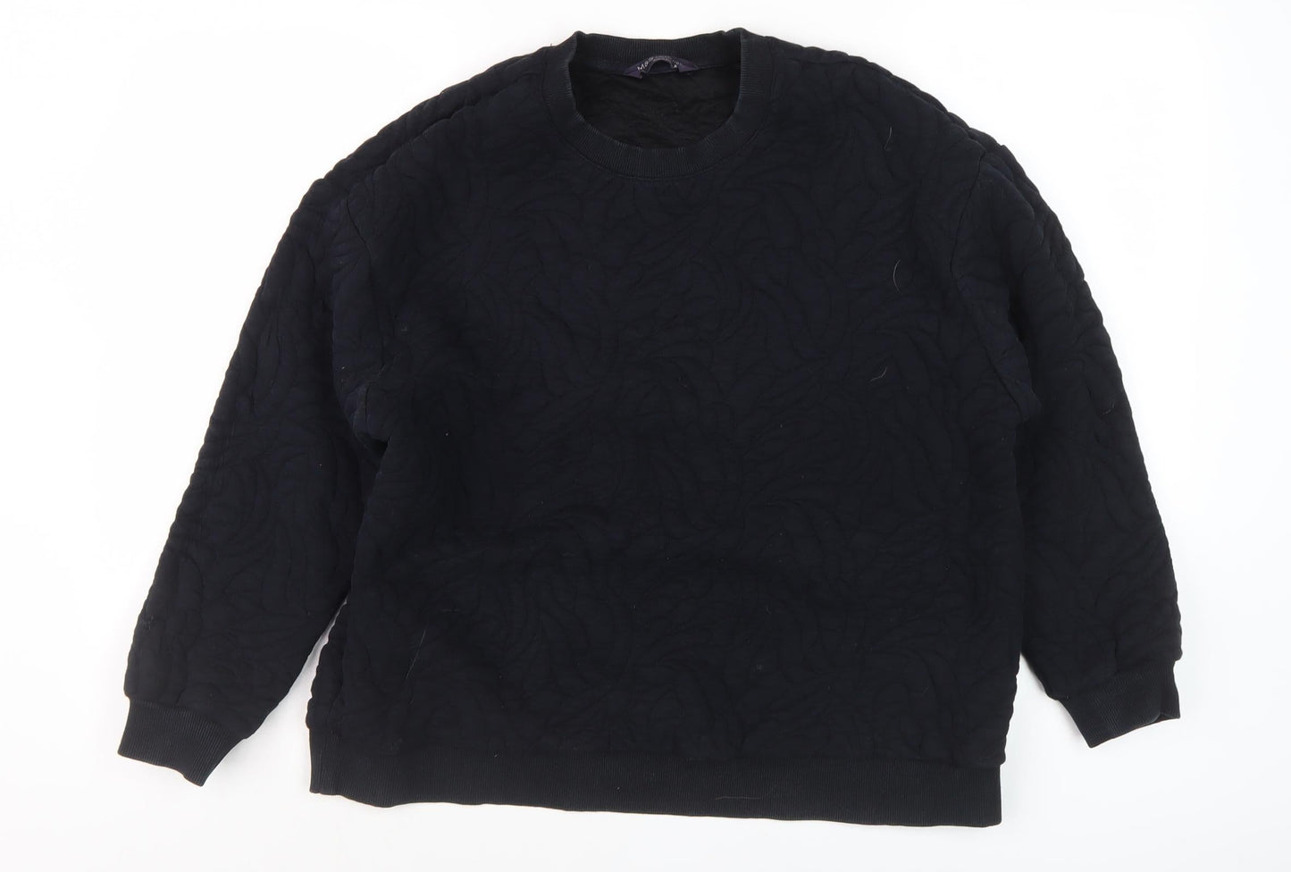 Womens UK Size 16 Marks and Spencer Black Pullover Sweatshirt