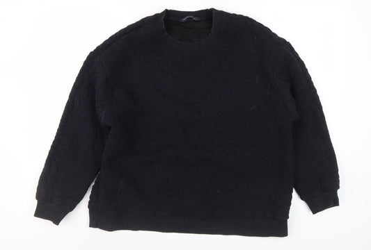 Womens UK Size 16 Marks and Spencer Black Pullover Sweatshirt