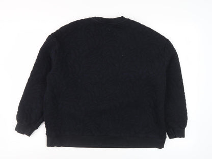 Womens UK Size 16 Marks and Spencer Black Pullover Sweatshirt