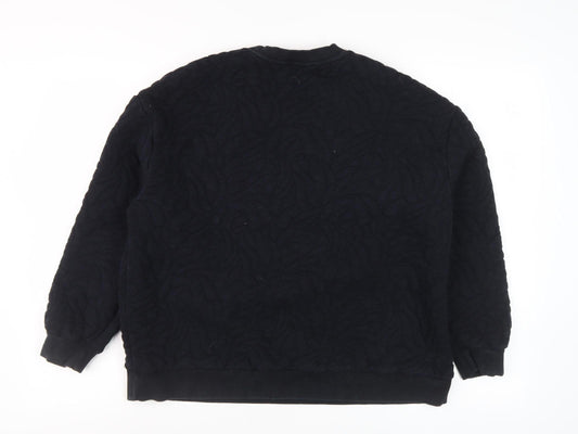Womens UK Size 16 Marks and Spencer Black Pullover Sweatshirt