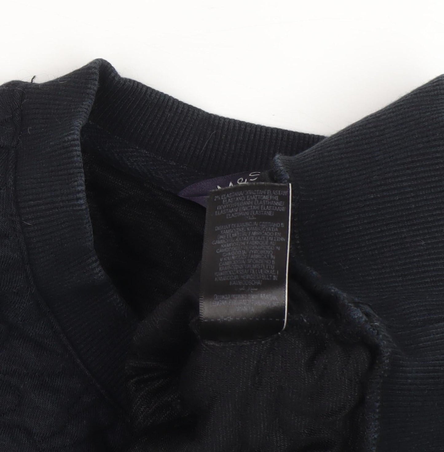 Womens UK Size 16 Marks and Spencer Black Pullover Sweatshirt