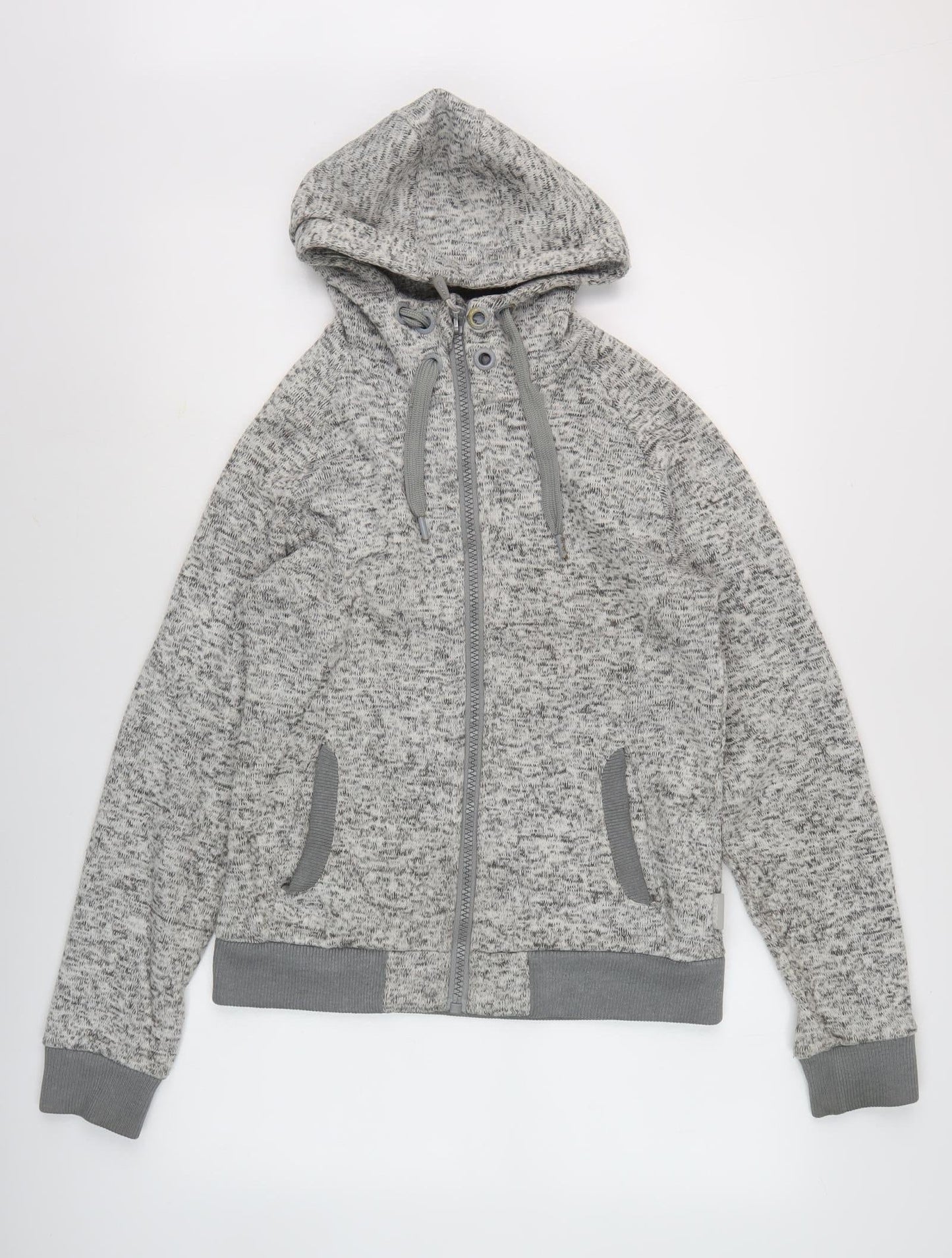 Surfanic Men's Grey Full Zip Hoodie, Large