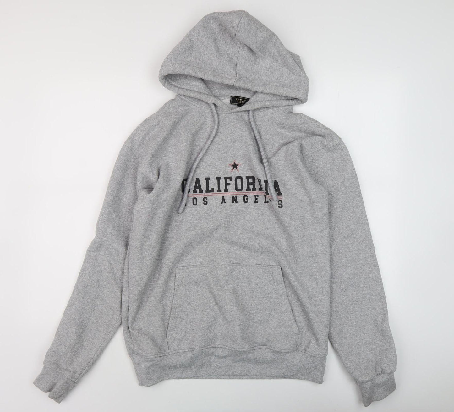 Lipsy Women's Grey Pullover Hoodie M with Logo