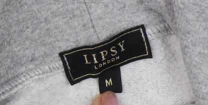Lipsy Women's Grey Pullover Hoodie M with Logo