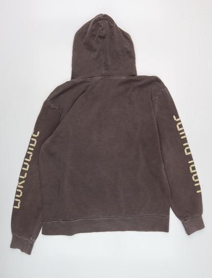PRETTYLITTLETHING Women’s Brown Pullover Hoodie, Size S