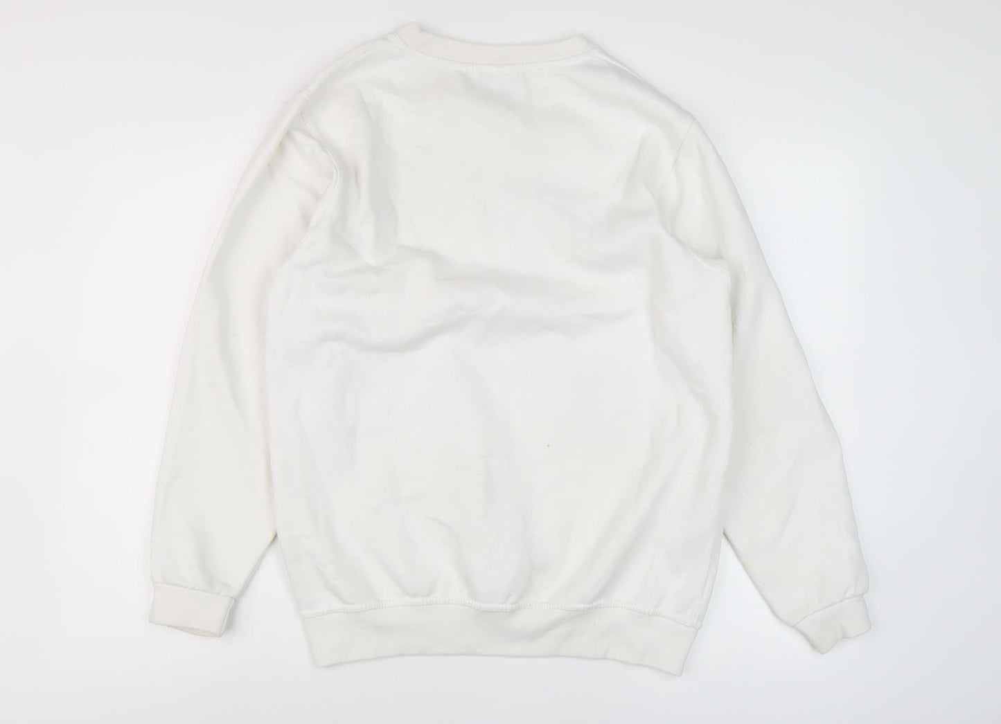 In The Style Women's White Hogwarts Pullover Sweatshirt Size 6