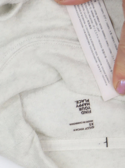 Gildan Women's White XS Mock Neck Fleece Sweatshirt