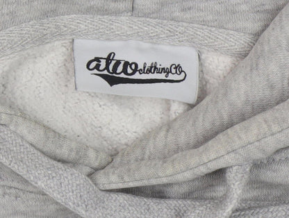 ATU Men's Grey Fleece Pullover Hoodie S