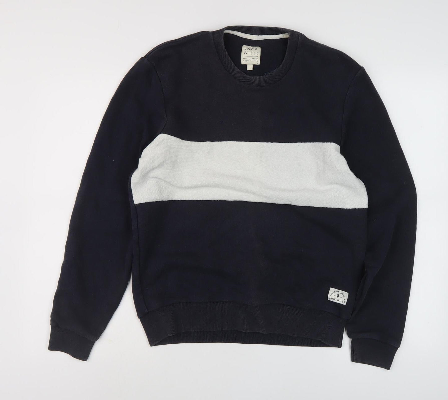 Mens UK Size S Jack Wills Multicoloured Pullover Sweatshirt