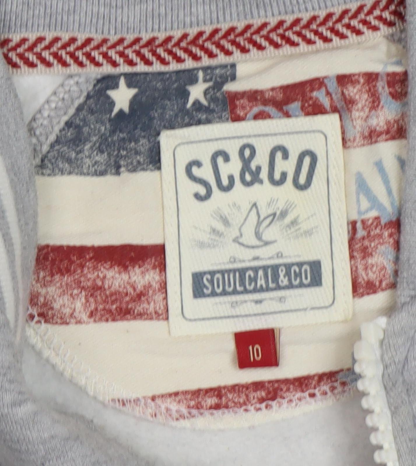 SoulCal & Co Women's Grey Full Zip Hoodie Size 10