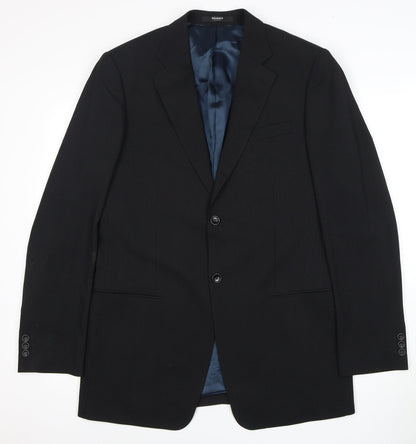Balmain Men's Black 40 Long Jacket Blazer