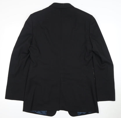 Balmain Men's Black 40 Long Jacket Blazer