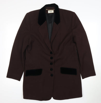 Lucia Women's Brown Tuxedo Blazer Size 12