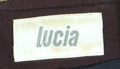 Lucia Women's Brown Tuxedo Blazer Size 12