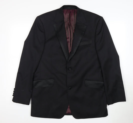 Mens UK Size 40 Daniel Hechter  Black Suit Tuxedo