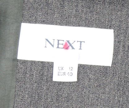 Womens UK Size 12 NEXT Grey Overcoat