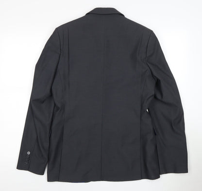 Mens UK Size 46 Daniel Hechter Regular Grey Suit Jacket