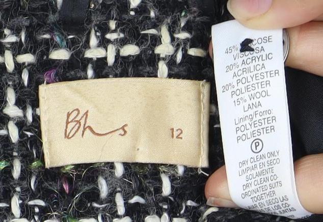 Womens UK Size 12 BHS Multicoloured Basic Jacket