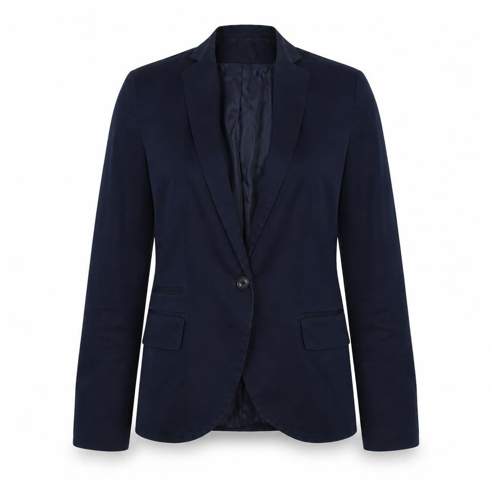 Womens UK Size 8 Zara Basic  Blue Blazer