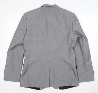 Mens UK Size 40 Red Herring Regular Grey Suit Jacket