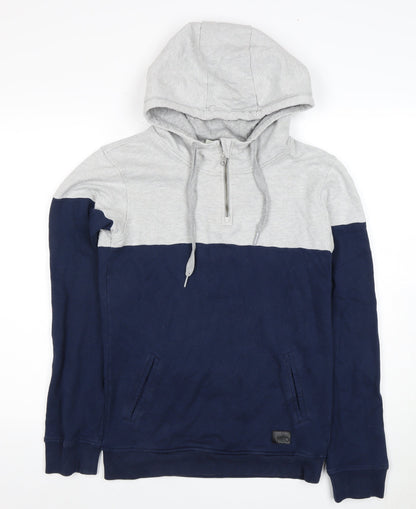 Mens UK Size S adidas Multicoloured 1/4 Zip Hoodie