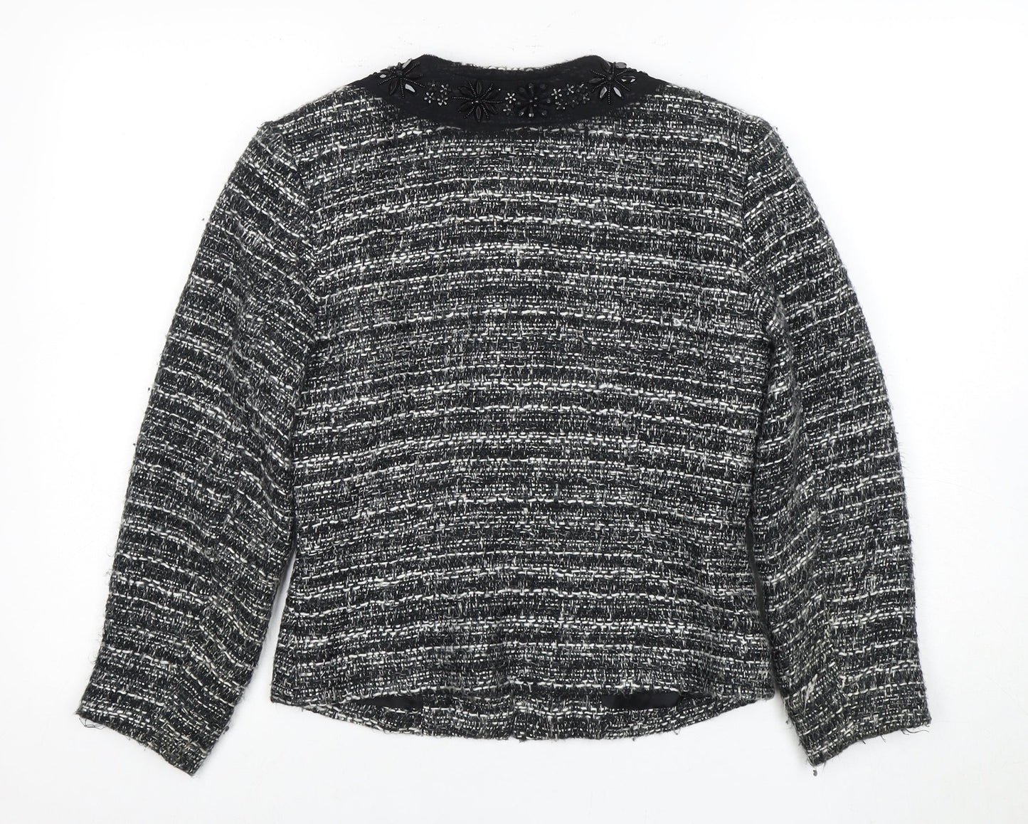 East Women's Black Boucle Jacket Size 10