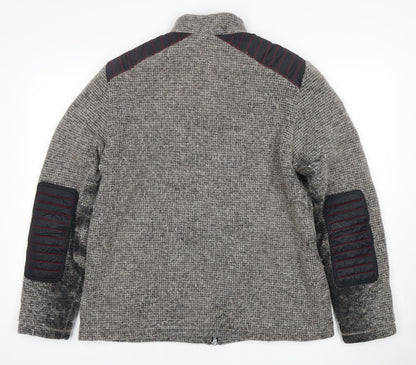 Almgwand Men's Grey Wool Blend Jacket, Size 36