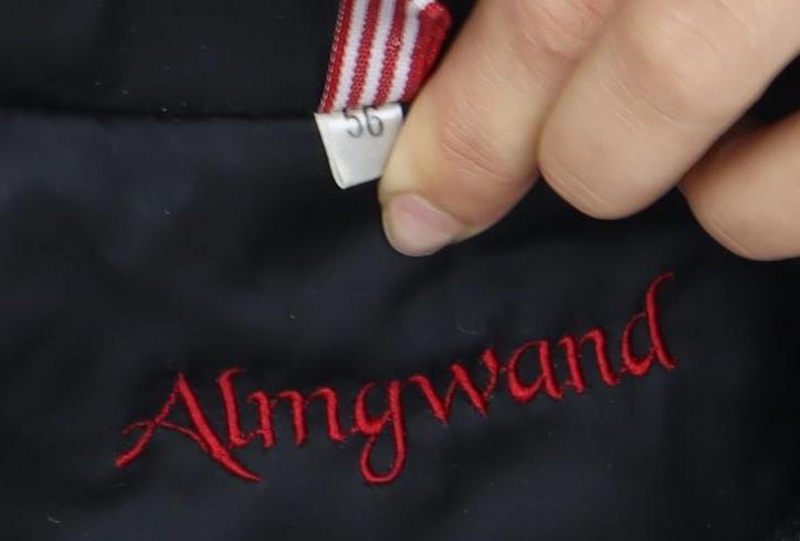 Almgwand Men's Grey Wool Blend Jacket, Size 36