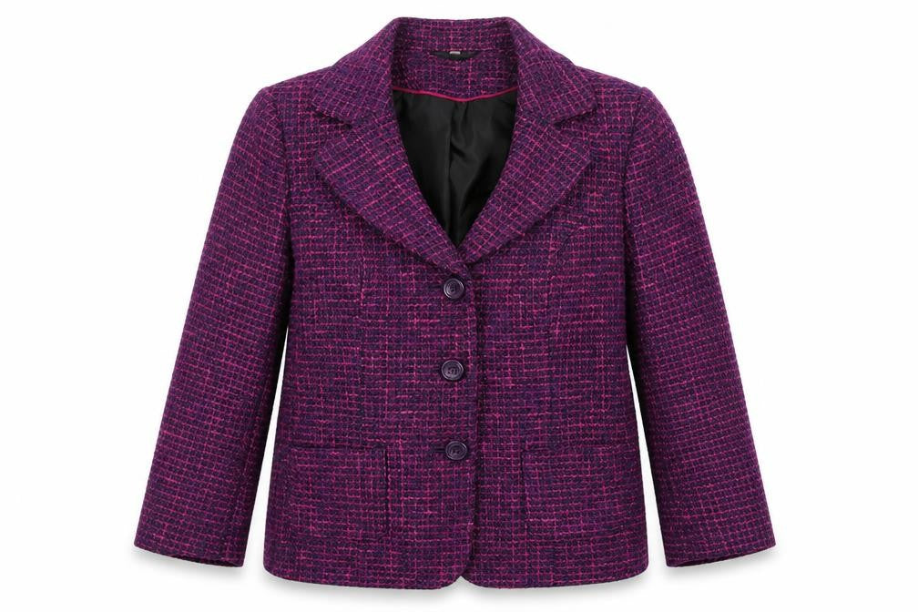 Womens UK Size 12 EWM Regular Purple Blazer