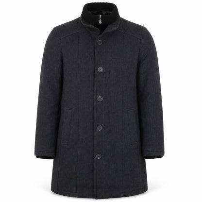 Mens UK Size L Zara Black Overcoat