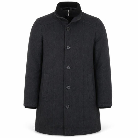 Mens UK Size L Zara Black Overcoat