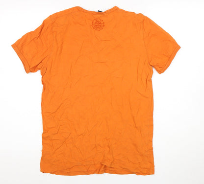 Mens UK Size S H&M Orange  T-Shirt