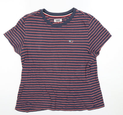 Womens UK Size M Tommy Jeans Blue  T-Shirt