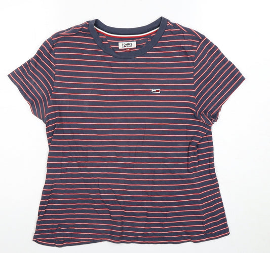 Womens UK Size M Tommy Jeans Blue  T-Shirt