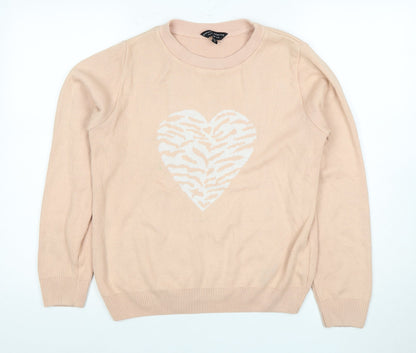 Womens UK Size UK 8 Dorothy Perkins Pink Pullover Jumper