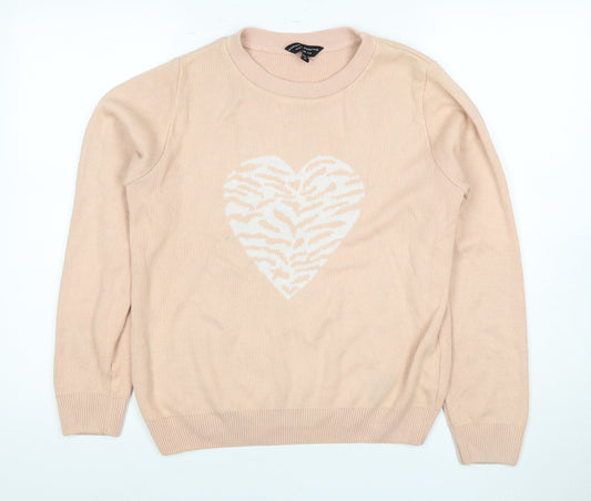 Womens UK Size UK 8 Dorothy Perkins Pink Pullover Jumper