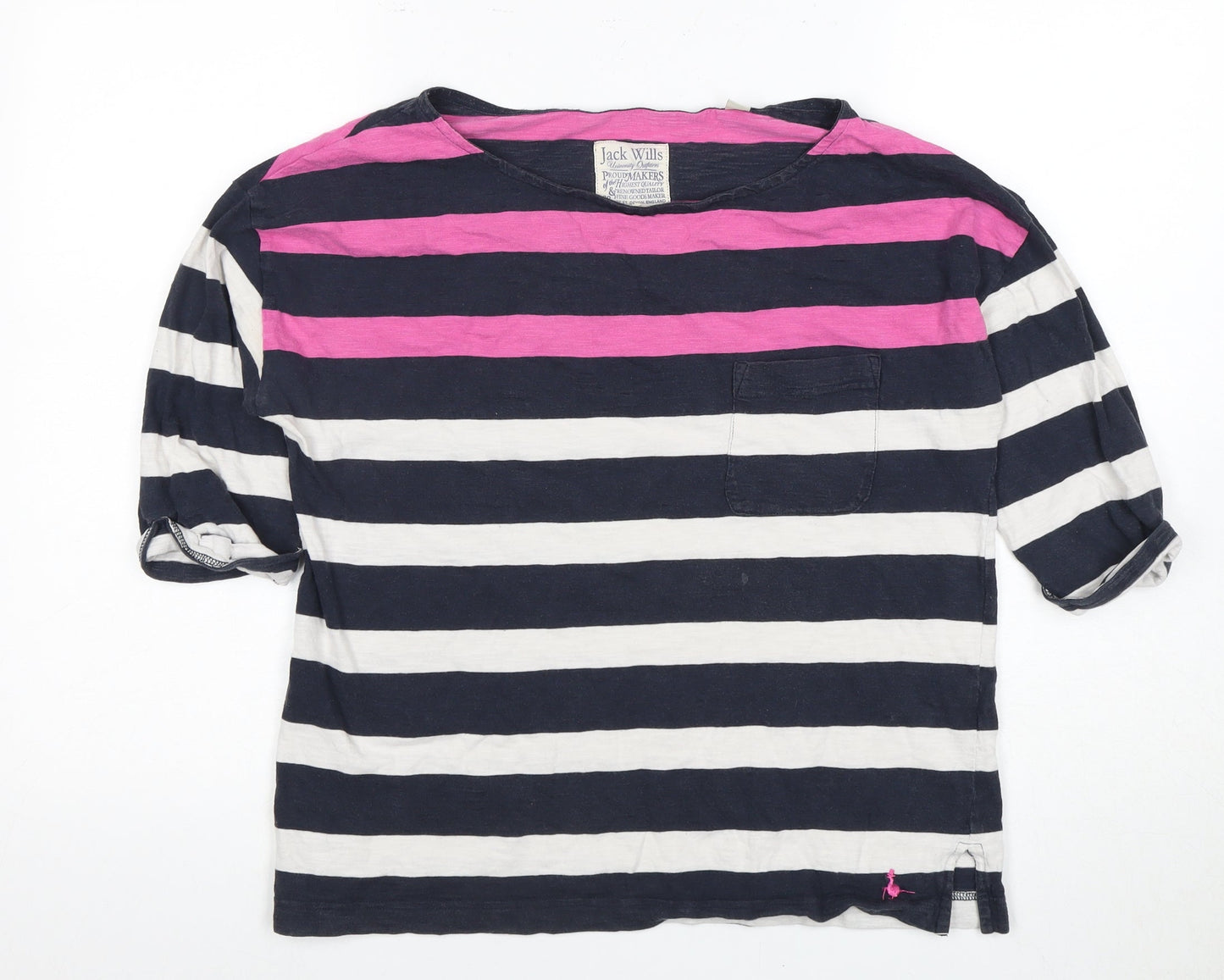 Jack Wills Women's Multicoloured Striped T-Shirt