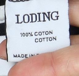 LODING Men's Black Polo Shirt XL Collared Short Sleeve