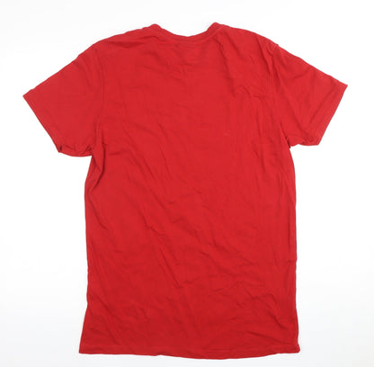 Mens UK Size L Disney Red  T-Shirt