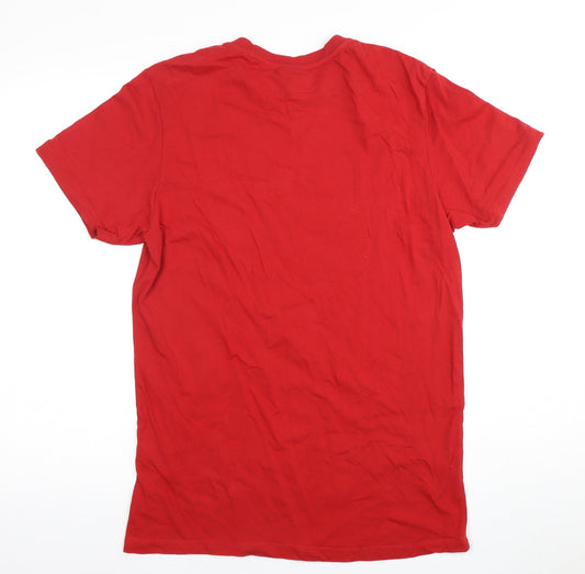 Mens UK Size L Disney Red  T-Shirt